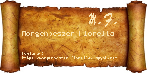 Morgenbeszer Fiorella névjegykártya